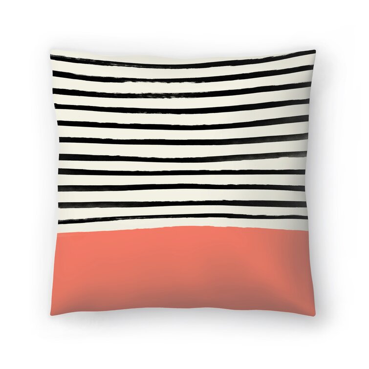 Coral throw pillows wayfair sale